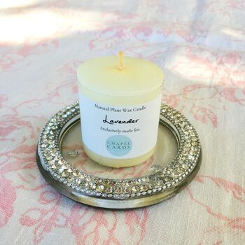 Glass Diamanté Candle Plate, 5 of 5