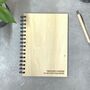 Personalised Wooden A4 And A5 Notebook, thumbnail 2 of 7