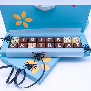 Personalised Halloween Trick Or Treat Chocolate Box, 5 of 5