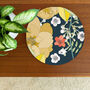Large Heatproof Serving Platter Chica Camellia Blue, thumbnail 2 of 6