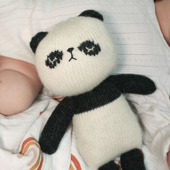 Archie The Hand Knitted Panda, 7 of 10