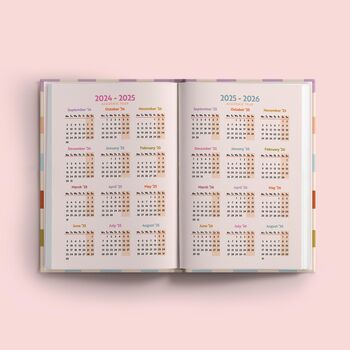 2024 2025 Academic Diary | A5 Hardcover | Checks, 3 of 9