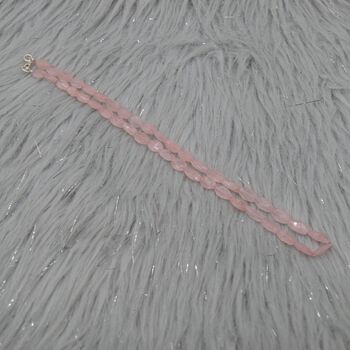 Rose Quartz Beaded Necklace: 18 Inch, 4 of 8