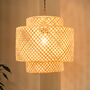 Bamboo Easy Fit Pendant Ceiling Shade, thumbnail 2 of 4