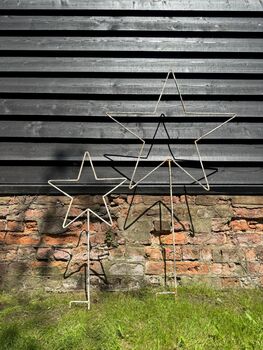 Pair Of Garden Stars On Spikes, 6 of 6