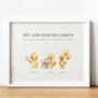 Personalised Family Tree Print Gift For Grandma | Ducks, thumbnail 3 of 8