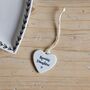 Hanging Porcelain Small Heart 'Special Daughter', thumbnail 1 of 2