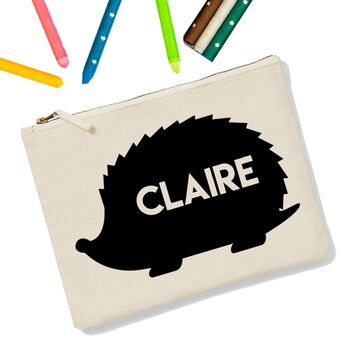 Personalised Animal Icon Zip Up Pencil Case, 9 of 12