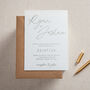 Autograph Foiled Wedding Invitation, thumbnail 2 of 2