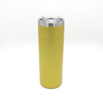 Stainless Steel Double Wall Glitter Skinny Tumbler, 3 of 8