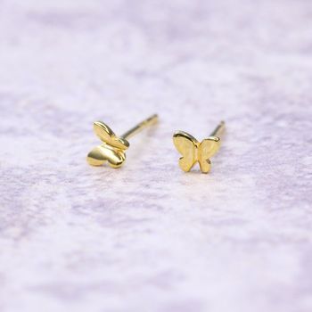 Gold Plated Tiny Earrings, 5 of 5