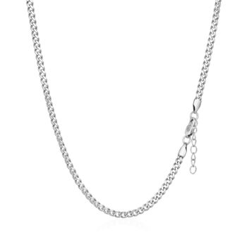 Men's Silver Matte Cuban Chain Necklace 3mm, 4 of 10