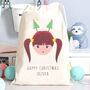 Personalised Christmas Girls Hair Accessory Bag, thumbnail 1 of 3
