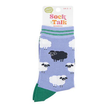 Black Sheep Bamboo Socks Women's Blue, 2 of 3