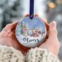 Personalised Baby's First Christmas Ceramic Decoration, thumbnail 3 of 6