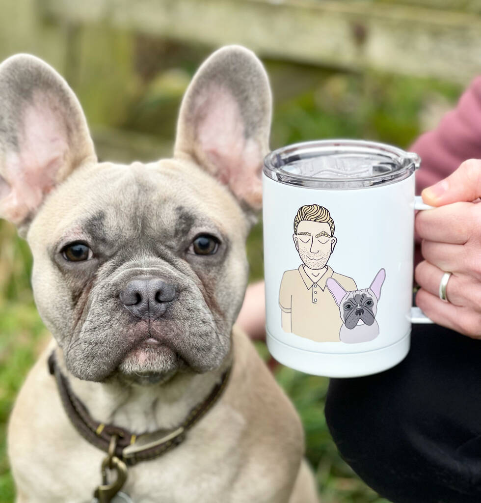 Personalised Dog Dad Insulated Travel Mug, 1 of 12