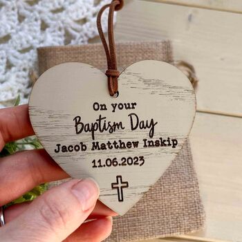 Personalised Baptism Day Sign Keepsake, 2 of 4
