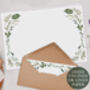 A4 Landscape Letter Writing Paper With Botanical Leaf Design, thumbnail 1 of 5