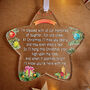 Christmas Star Memorial Poem Keepsake Bauble, thumbnail 2 of 4