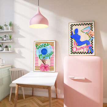 Le Champagne Cocktail Music Art Print, 5 of 12