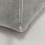 Pink Opal Oval Gemstone Necklace, thumbnail 6 of 11