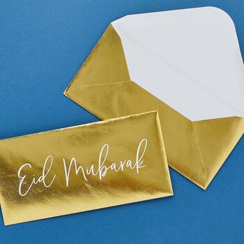 Eid Mubarak Gold Money Envelopes, 2 of 3