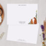 Botanical Fox Personalised Address Note Cards A6 Notecard Set, thumbnail 2 of 6