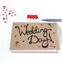 Hand Lettered Wedding Day Card, Congratulations, thumbnail 4 of 5
