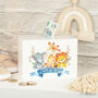 Personalised Jungle Animals Wooden Money Box, thumbnail 1 of 5