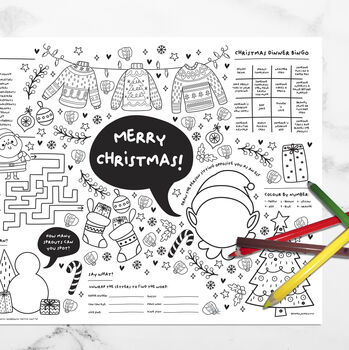 Six Christmas Activity Placemats, Not Just For Kids, 3 of 10