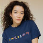 Seafood Medley Embroidered T Shirt, thumbnail 5 of 12