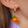 Pumpkin Earrings, thumbnail 2 of 2