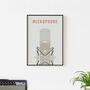 Microphone Print | Instrument Music Poster, thumbnail 6 of 7