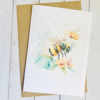 Plantable Wildflower Seed Birthday Card A5 Size, 5 of 10