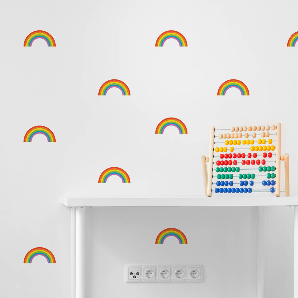 Bright Rainbow Wall Stickers