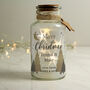 Personalised Christmas Tree LED Glass Jar Light, thumbnail 2 of 6