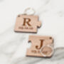 Set Of Two Puzzle Piece Couple's Key Rings, thumbnail 1 of 3