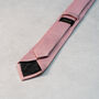 Dusty Pink Textured Tie Set And Socks Wedding Groomsmen Gift, thumbnail 5 of 5