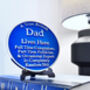 Polished Metal Heritage Gift Plaque For Dad, thumbnail 2 of 4