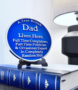 Polished Metal Heritage Gift Plaque For Dad, 2 of 4