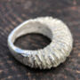 Large Hasselback Eco Sterling Silver Ring, thumbnail 1 of 6
