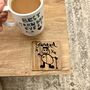Engraved Coasters With Child's Drawing, thumbnail 9 of 10