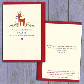 Baby's First Christmas Card Or Choose Your Wording, 4 of 12