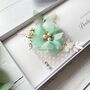 Handmade Wedding Money Wallet Mint Green And White, thumbnail 3 of 7