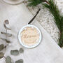 Personalised First Christmas Tree Decoration Wreath, thumbnail 2 of 4