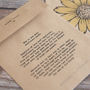 Personalised 'You Are My Sunshine' Seed Packet, thumbnail 2 of 5
