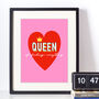 Crowned Queen Of Fucking Everything Art Print, thumbnail 2 of 3