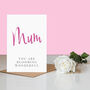 Preserved 12 Month Single Rose And Mother's Day Card, thumbnail 1 of 4