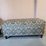 William Morris Forest Strawberry Thief Storage Ottoman Footstool, thumbnail 1 of 10