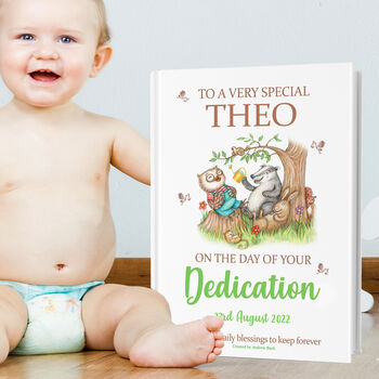 Dedication Gift Book Personalised For Baby And Child, 2 of 8